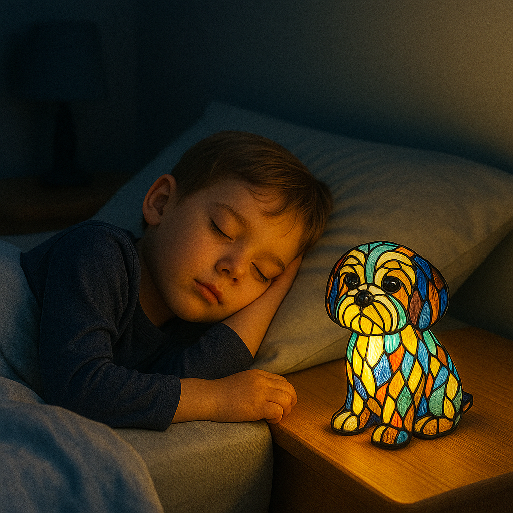 Leuchthund – Handgefertigte Lampe, die Herzen erstrahlen lässt