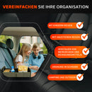 MyHappyRide Auto Kofferraumtasche Grün - Kofferraum Organizer zusammenklappbar - faltbare Aufbewahrungsbox - antirutsch und wasserfester Boden - Auto Faltbox