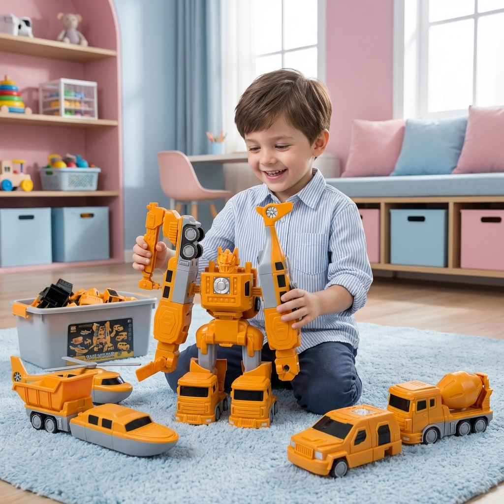 Rebolet | Transformer Magnet Fahrzeuge Spielset
