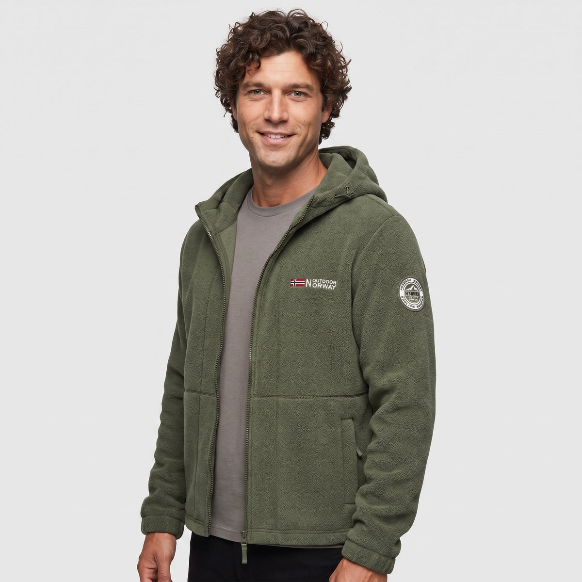 Herren Winddichte Fleecejacke – atmungsaktive Outdoor-Schicht