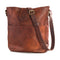 Leather Lane 'Nicola' Umhängetasche Echtes Leder Shopper für Damen Vintage Look Handtasche Beutel Tasche Schultertasche Multitasche Naturleder, L Braun