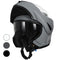 Westt Motorradhelm Herren Damen Integralhelm Klapphelm Flip-up Motorrad Jethelm Chopper Mofa Moped Roller Modular Helm Motorrad ECE DOT Zertifiziert, grau, XL (61-62 cm)