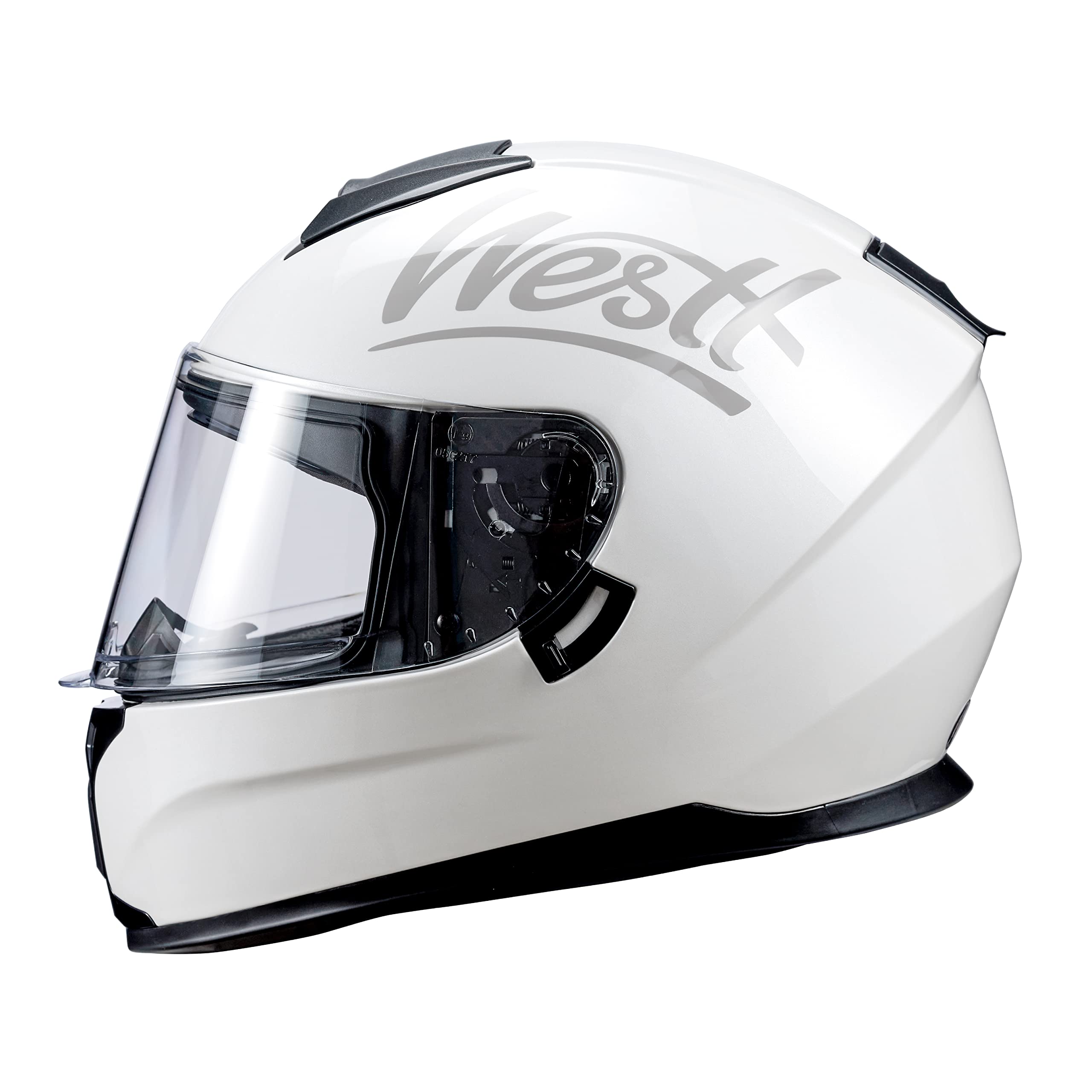 Westt Integralhelm Fullface Helm Motorradhelm mit Doppelvisier Sonnenblende Herren Damen Touring Racing Roller Moped Mofa Scooter Chopper Helm Motorrad, ECE DOT Zertifizierung, schwarz, L (57-58 cm)