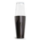 Boston Shaker | Cocktail Shaker Boston 700ml mit Glas | Lacari ORIGINAL Cocktail Shaker | Tin Tin Shaker | Farbe: Schwarz | Cocktail Shaker Edelstahl | Cheers Club