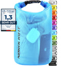 Nordlight Dry Bag 5L Wasserdichter Beutel - (Anthrazit) Wasserdichter Packsack Mit Roll Top Verschluss Und Schultergurt | Schwimmen, Baden, Strand, Kanu, Stand Up Paddling, Tauchen