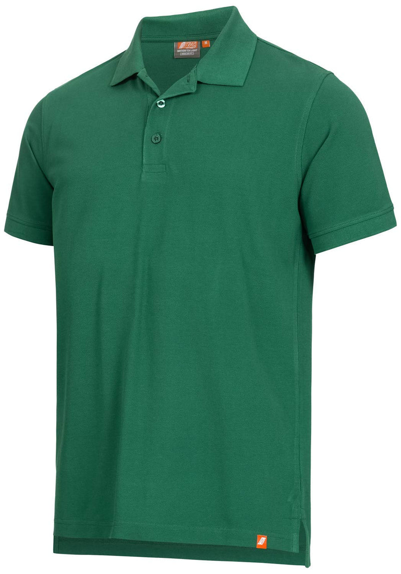 Nitras Motion TEX Light Arbeits-T-Shirt - Kurzarm-Polo-Hemd aus 100% Baumwolle - für die Arbeit - Grün - XL