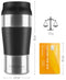 Thermobecher Kaffeebecher To-Go Edelstahl - 360ml Thermo Trinkbecher Auslaufsicher Spülmaschinenfest BPA-frei | 4h Heiß - 8h Kalt Vakuum-Isolierbecher | Tee Coffee Travel Mug Cup Cafe Thermosbecher