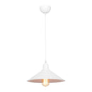 lux.pro Pendelleuchte Hinckley Hängelampe Weiß Wohnzimmerlampe Retro 1 x E27 Küchenlampe hängend Industriedesign