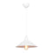 lux.pro Pendelleuchte Hinckley Hängelampe Weiß Wohnzimmerlampe Retro 1 x E27 Küchenlampe hängend Industriedesign