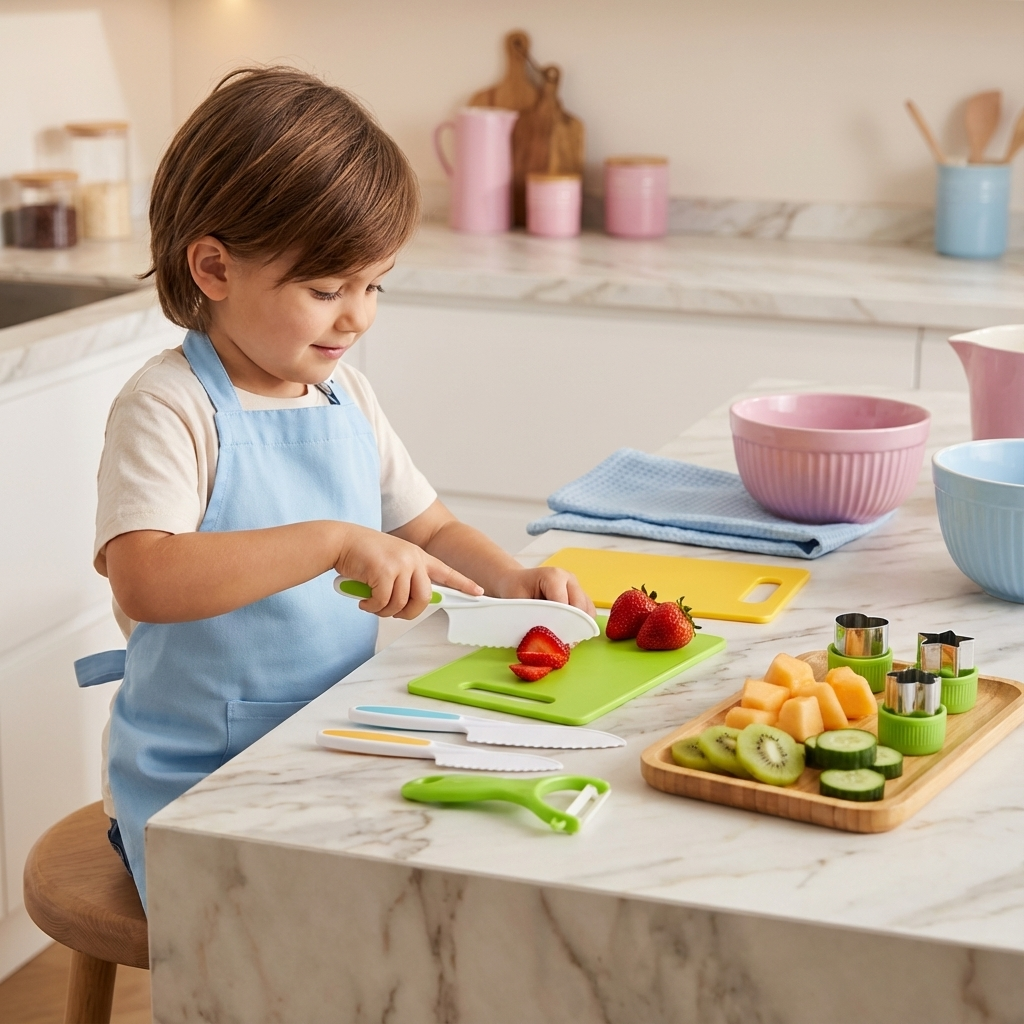 Rebolet | Kinder Küchen Set Sicheres Kochspielzeug