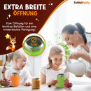 Funkelfuchs® Thermobehälter für Essen Kinder – 500ml, Grün Traktor – 100% auslaufsicher - Warmhaltebehälter Essen Edelstahl – Thermobecher Essen – Thermo Lunchbox Kinder – Warmhaltebehälter Babybrei