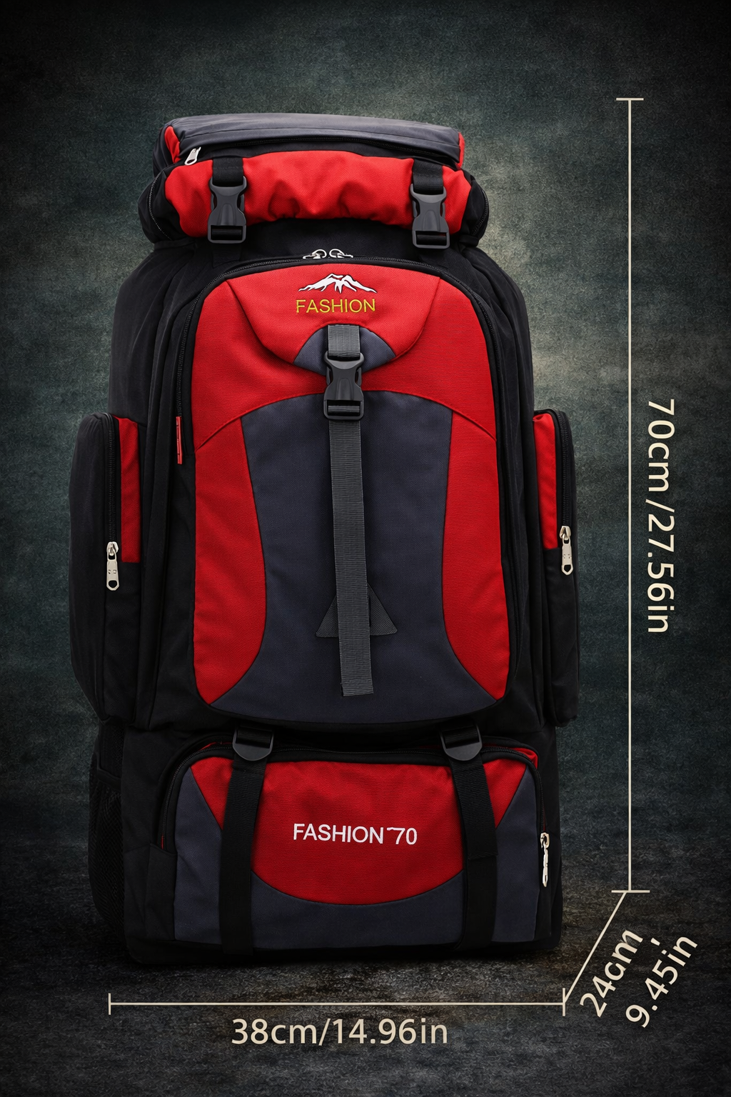 70L-Wanderrucksack – großes Fassungsvermögen, Trekking