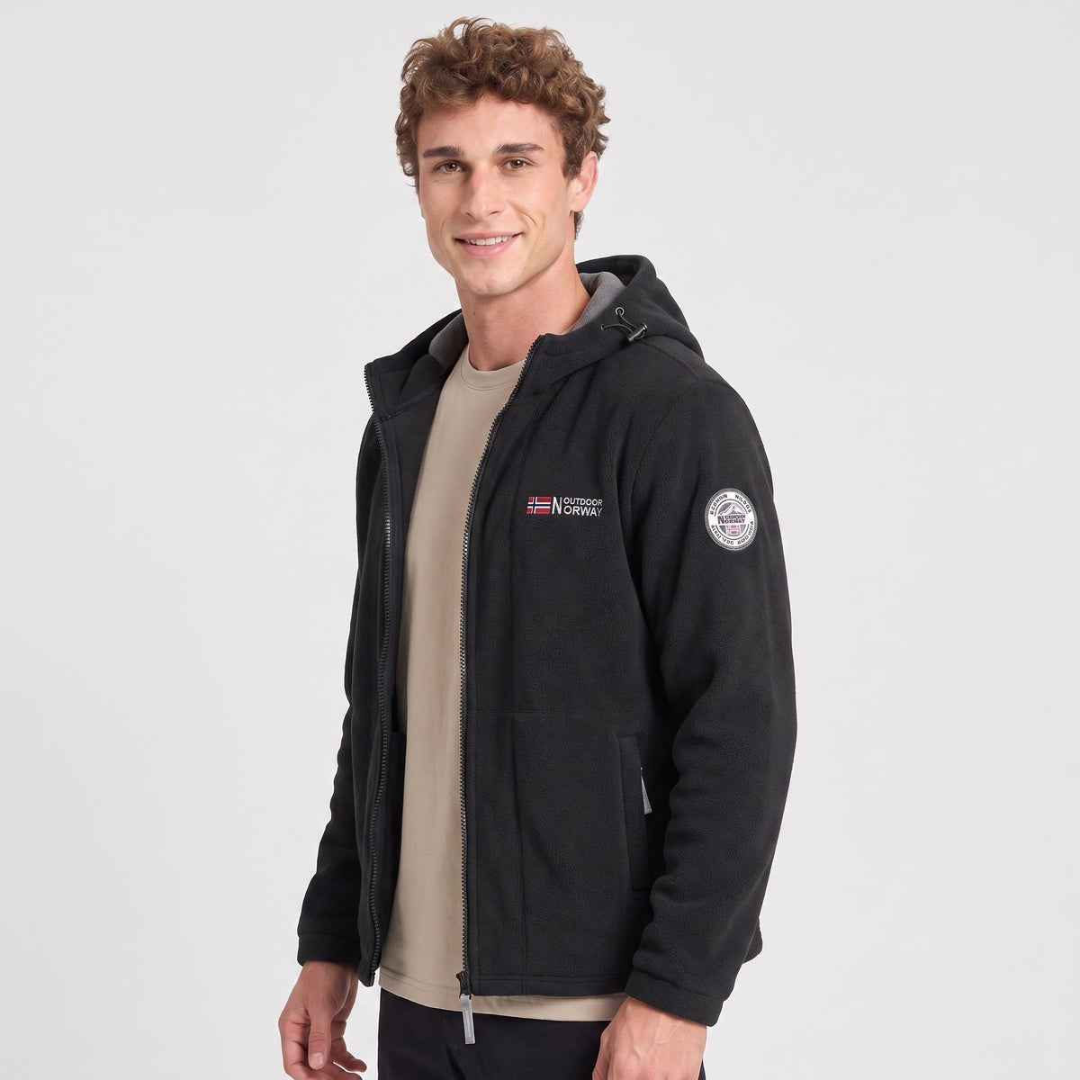 Herren Winddichte Fleecejacke – atmungsaktive Outdoor-Schicht