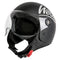 Westt Classic Jethelm Motorradhelm Helm - Vintage Stil - Matt Schwarz - ECE Zertifiziert