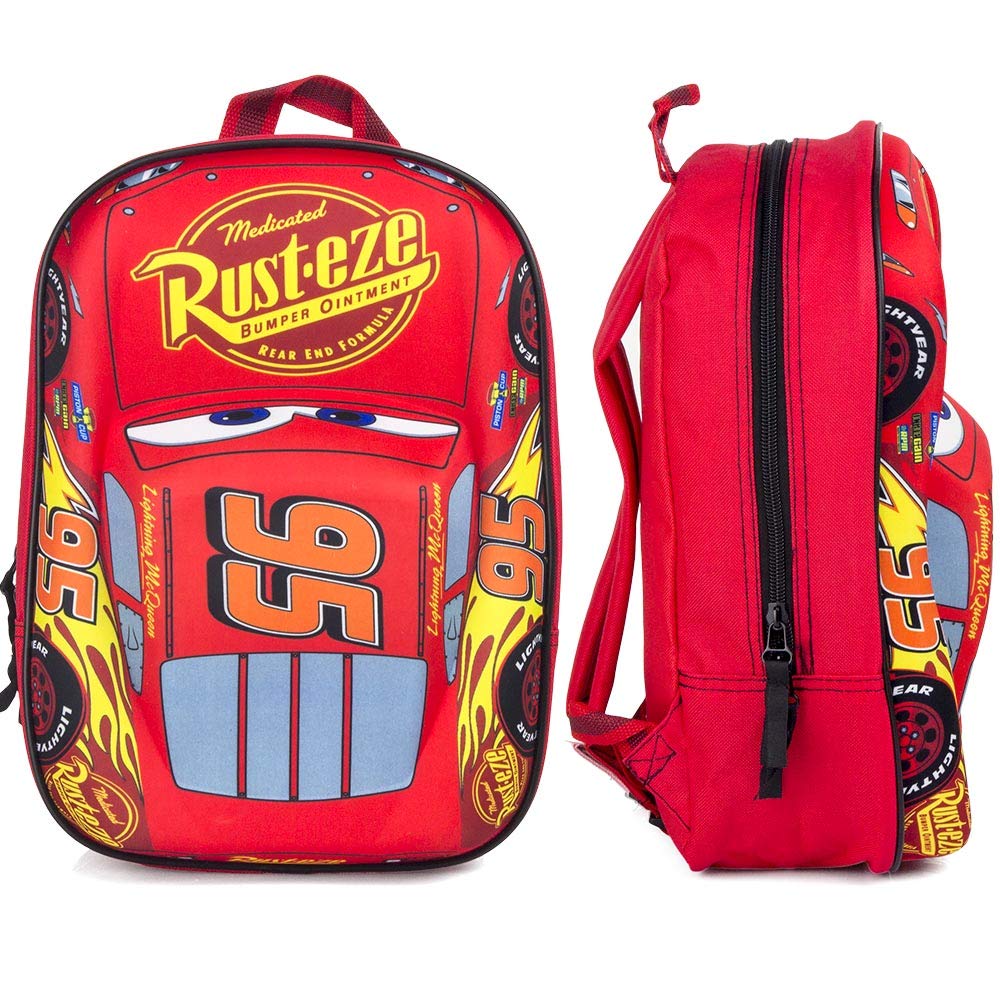 Disney 760–8462 1 x Cars – Lightning McQueen 'Piston Cup Champion' 3D-Effekt Auto 31 cm Rucksack