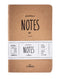 LEABAGS Pocket Notes Plain Edition Notizbücher 68 Seiten 9x14 cm - 3er Pack