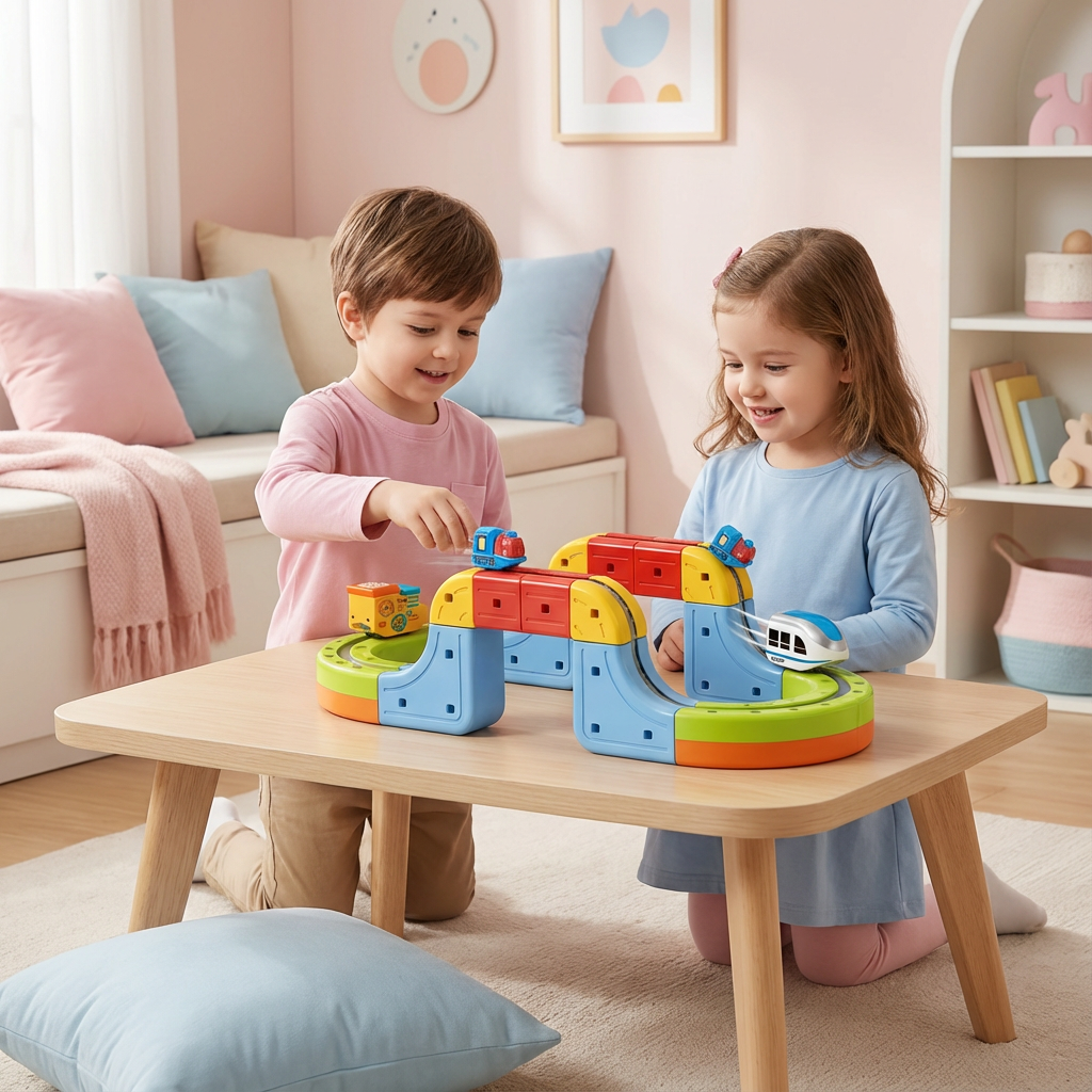 Rebolet | Magnetische Würfel Bahn Bau Spielzeug