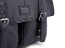 LEABAGS Leder Aktentasche Herren & Damen I Echtleder Laptoptasche bis 15 Zoll I Umhängetasche mit Schultergurt I Schultertasche I Messenger Bag I Arbeitstasche I Lehrertasche I Nappa Schwarz