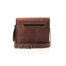 NAMA 'Ruben' Kleine Umhängetasche Echtes Leder Schultertasche für Damen und Herren Messenger Bag Vintage Handtasche Reisetasche Tablet Tasche Naturleder Dunkel Braun