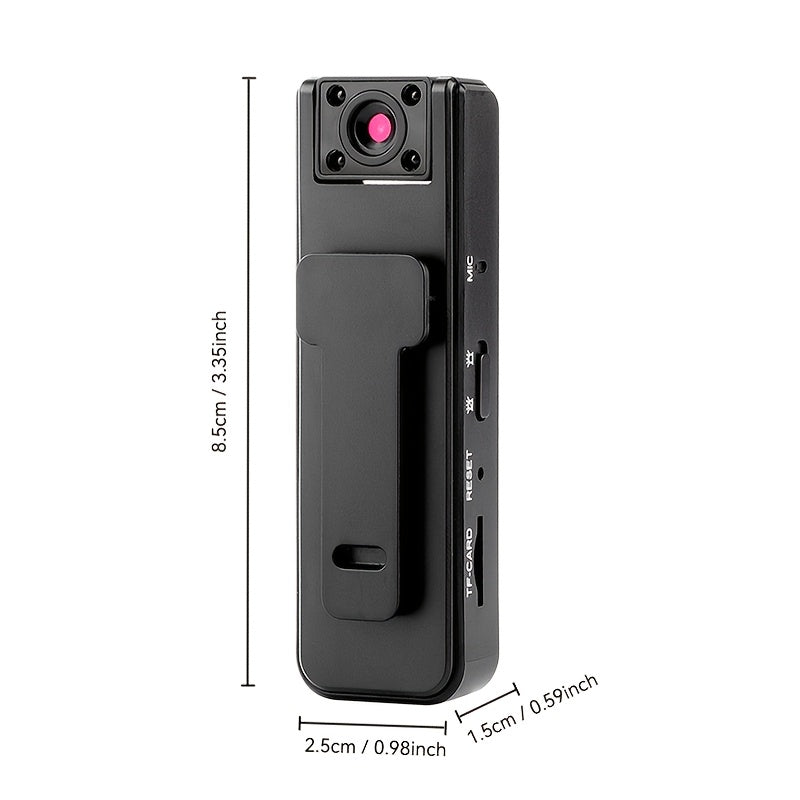 Mini Kamera mit Clip, tragbar, für Videoaufnahmen