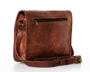 NAMARA 'Roman' Umhängetasche Echtes Leder Schultertasche Unisex Messenger Bag Vintage Citytasche Ledertasche Reisetasche Tablet Tasche Naturleder Braun-Cognac