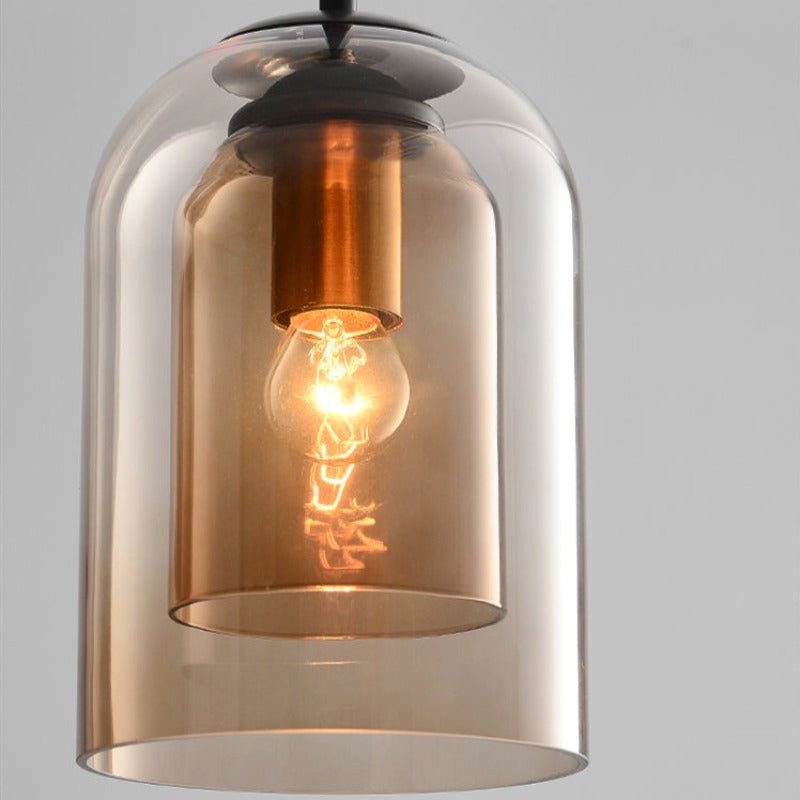Rebolet | LumoVista – Pendelleuchte Doppelglas modern für Wohn- & Esszimmer