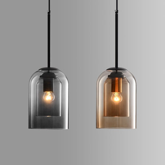 Rebolet | LumoVista – Pendelleuchte Doppelglas modern für Wohn- & Esszimmer