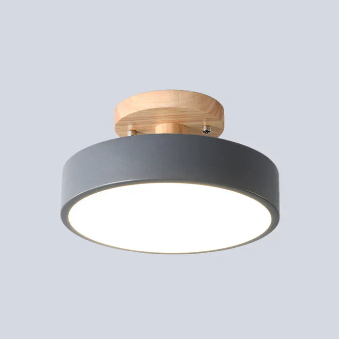 Rebolet | LumoNord – Skandinavische LED-Deckenleuchte Holz & Metall 39W