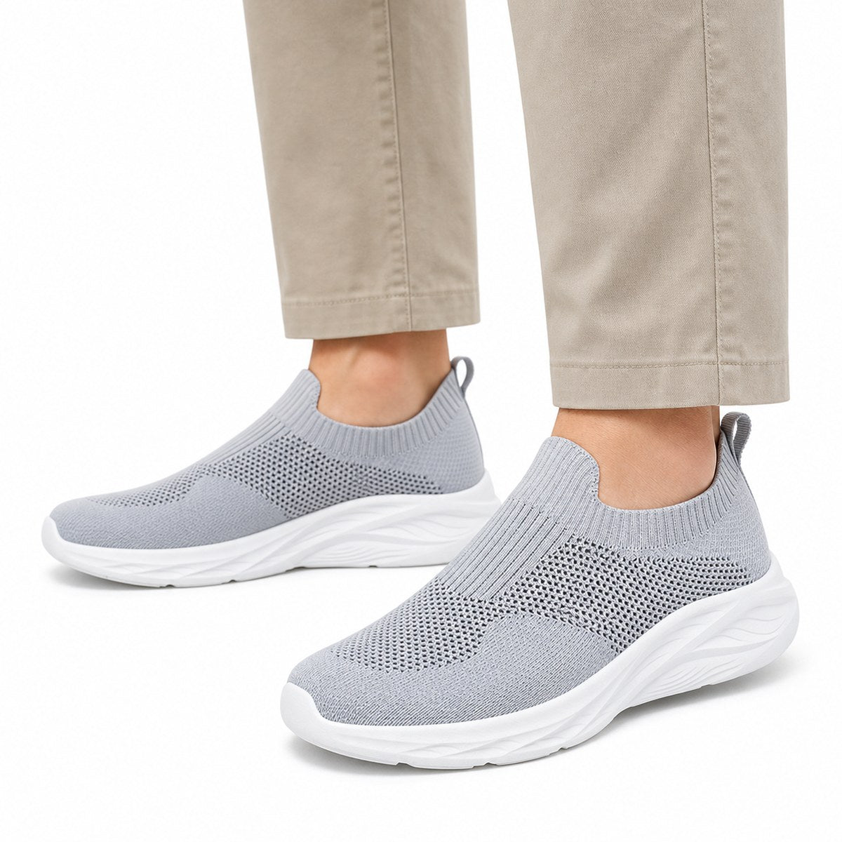 Herren Slip-on-Walking-Schuhe ohne Schnürung