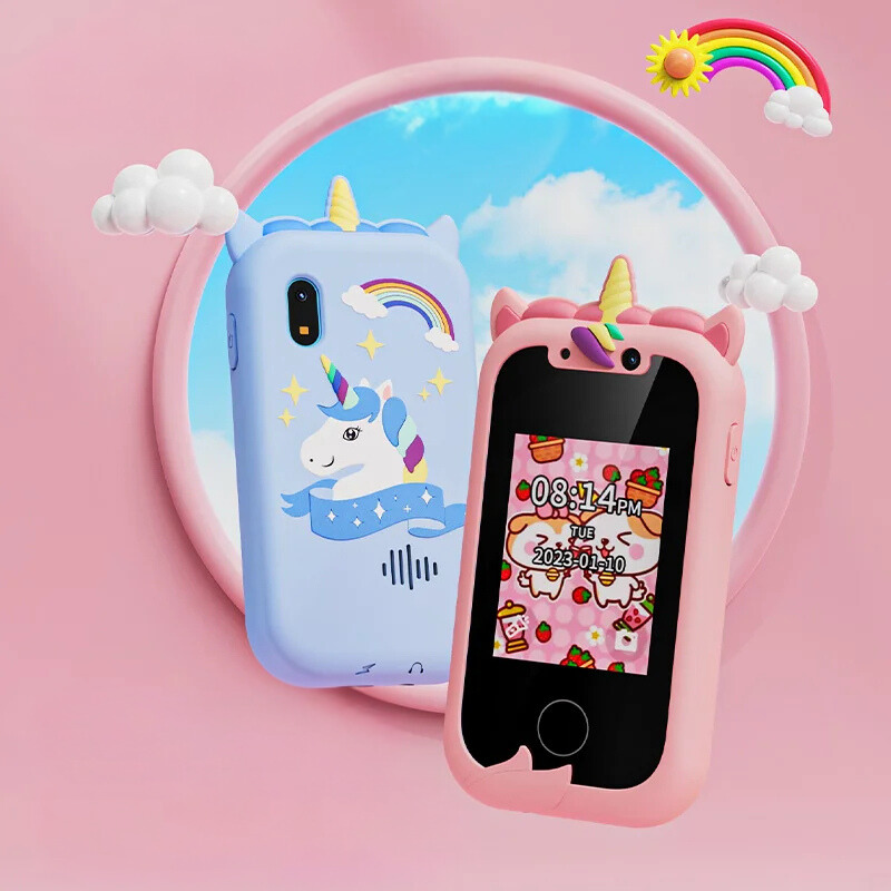 Rebolet | Kinder Spieltelefon mit Dualkameras und Bildungsfunktionen