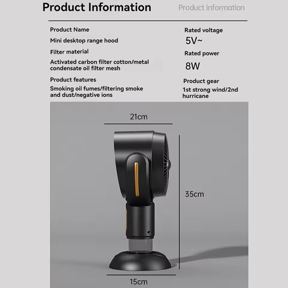 Rebolet | SmokeClear – Rauch Dispenser & Geruchsabsorber – Kompakt & leise für Zuhause & Büro