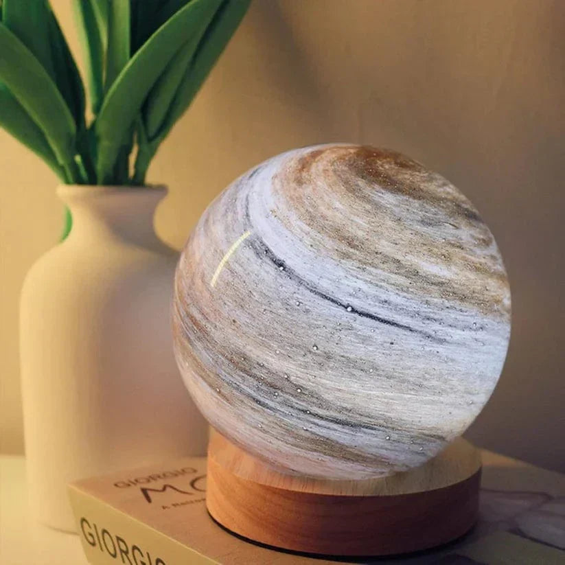 LunaGlow - Kunstvolle dimmbare USB-Mondlampe