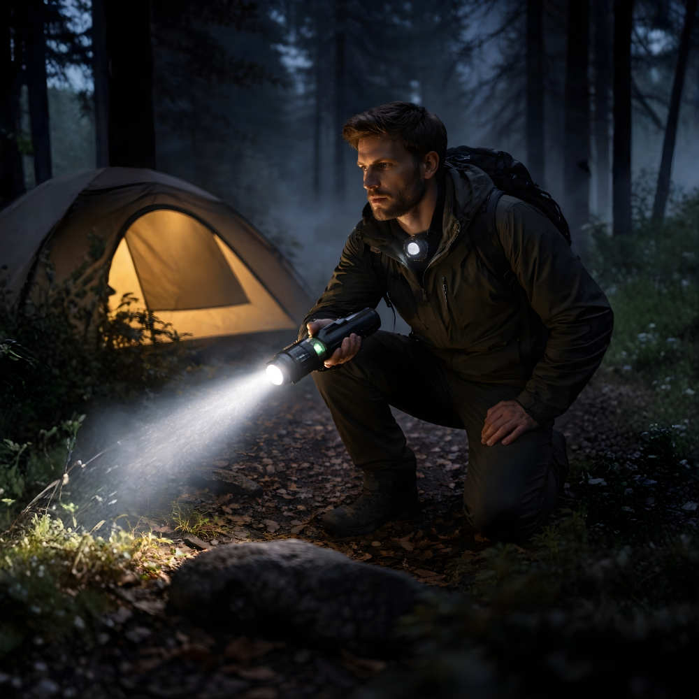 LED-Zoom-Taschenlampe Langstrecke – USB-wiederaufladbar