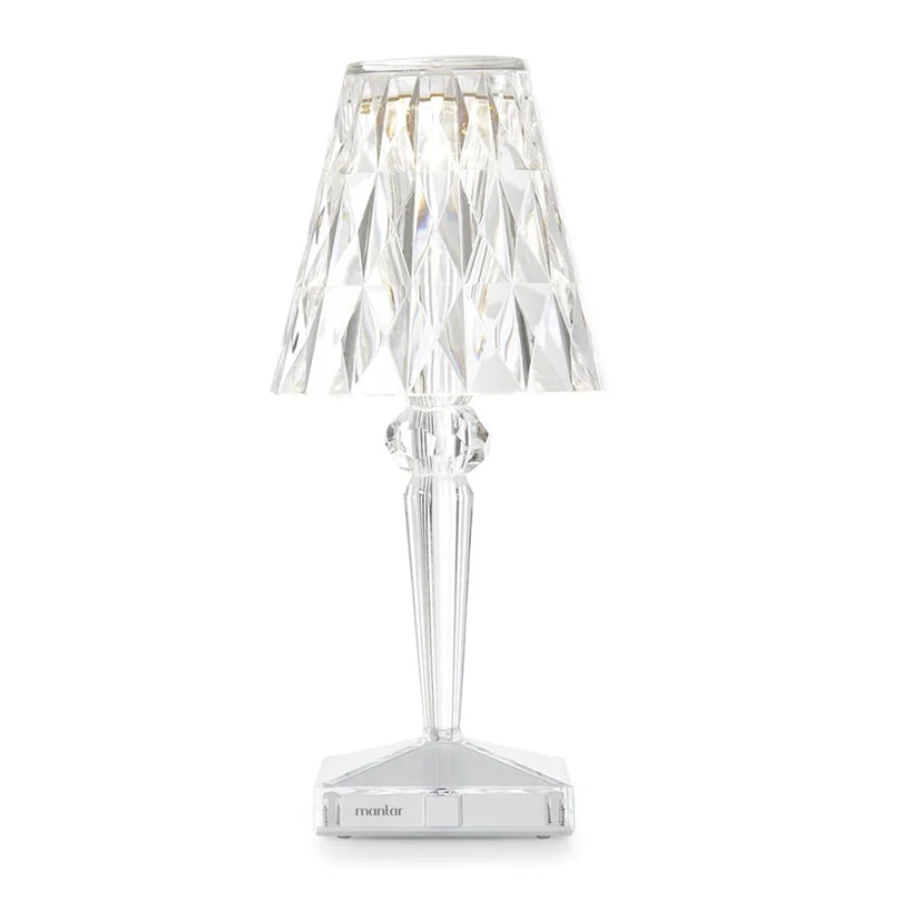 Rebolet | LumiVera – Kristall Tischlampe dekorativ modern warmweiß Licht E27