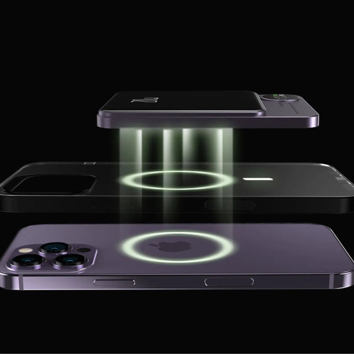 Powerbank Slim, kabelloses Magnet-Ladegerät, tragbar
