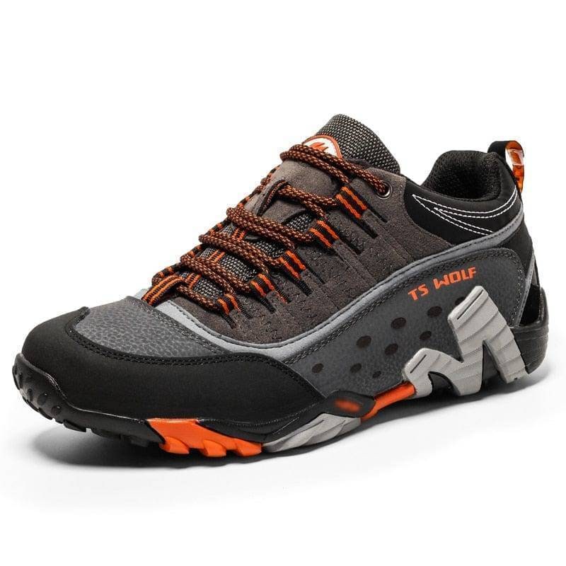 Herren-Wanderschuhe mit Stollensohle – Trekking und Trail, gepolsterter Schaftrand