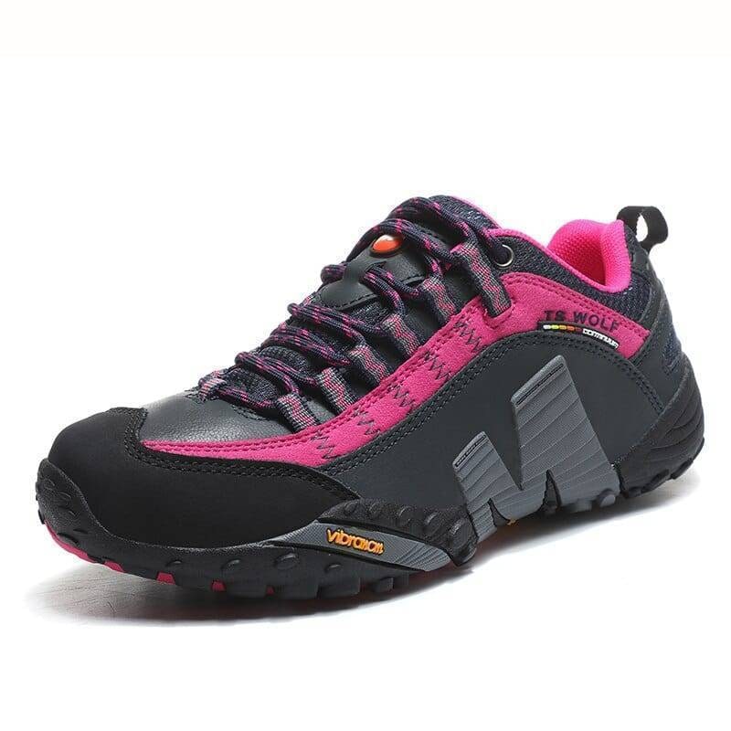 Herren-Wanderschuhe mit Stollensohle – Trekking und Trail, gepolsterter Schaftrand