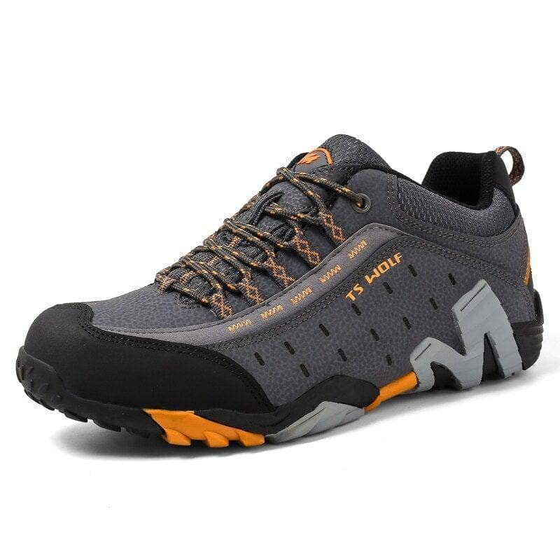 Herren-Wanderschuhe mit Stollensohle – Trekking und Trail, gepolsterter Schaftrand