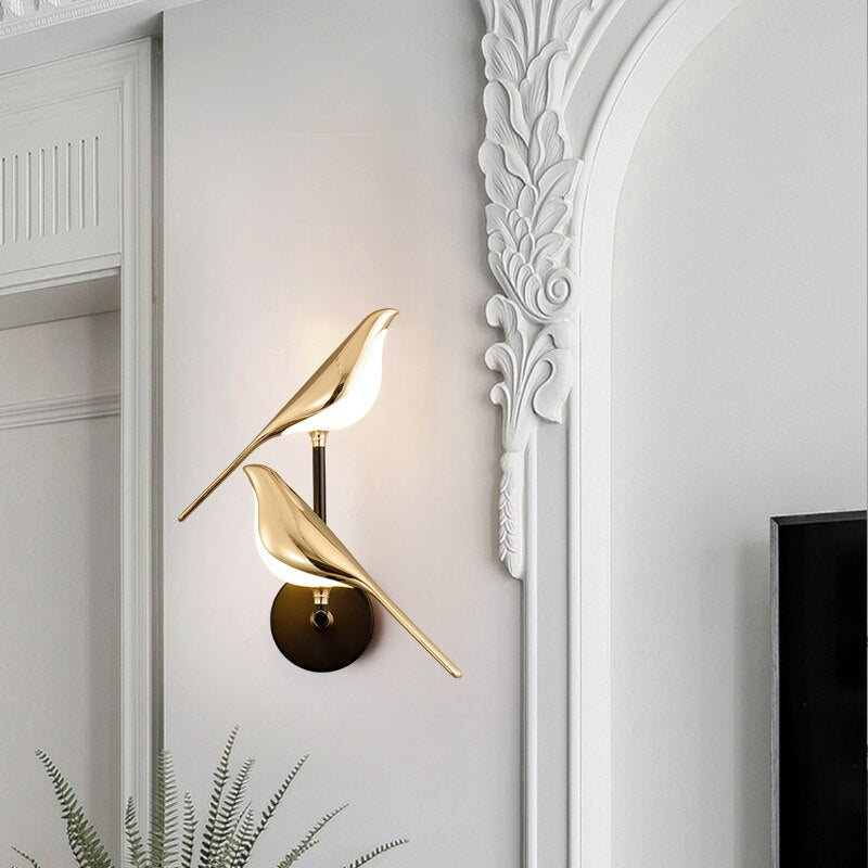 Rebolet | Moderne Vogel Wandlampe - AviaryGlow
