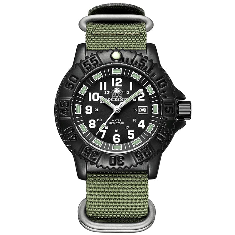 Militär-Armbanduhr mit NATO-Nylonarmband