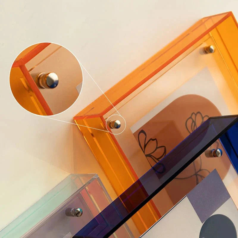 Rebolet| Schwebender Acryl-Bilderrahmen | Zeitgenössisches Design für Wand & Tisch