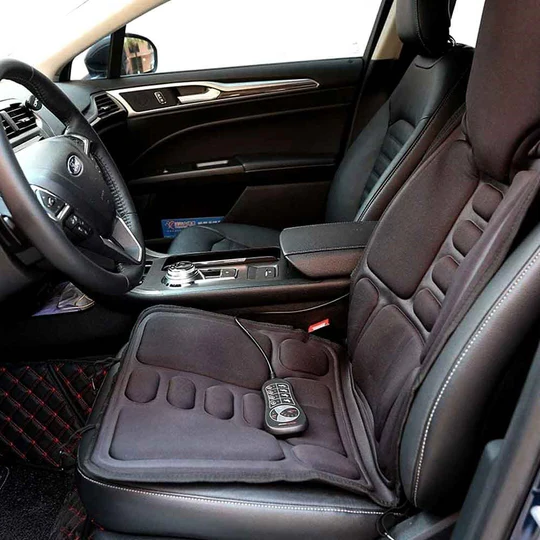 Rebolet | 8 Modi Massagestuhlauflage mit beheiztem Rücken-Nacken-Kissen für Auto & Zuhause