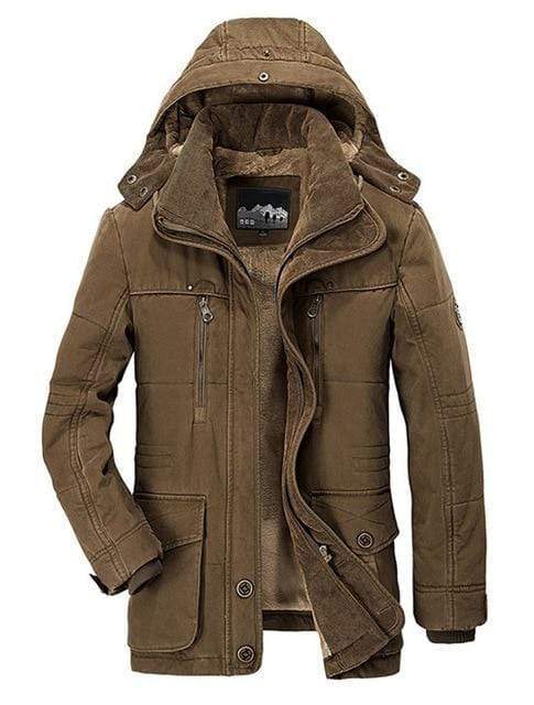 Dicker Baumwoll-Fleece-Parka