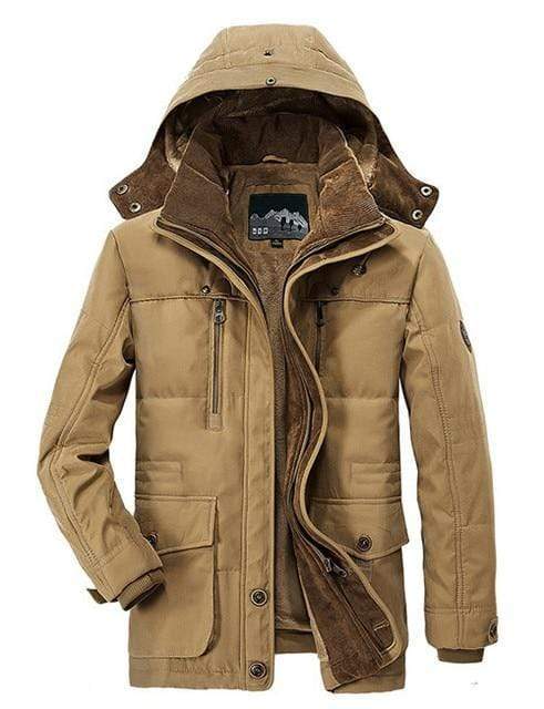 Dicker Baumwoll-Fleece-Parka