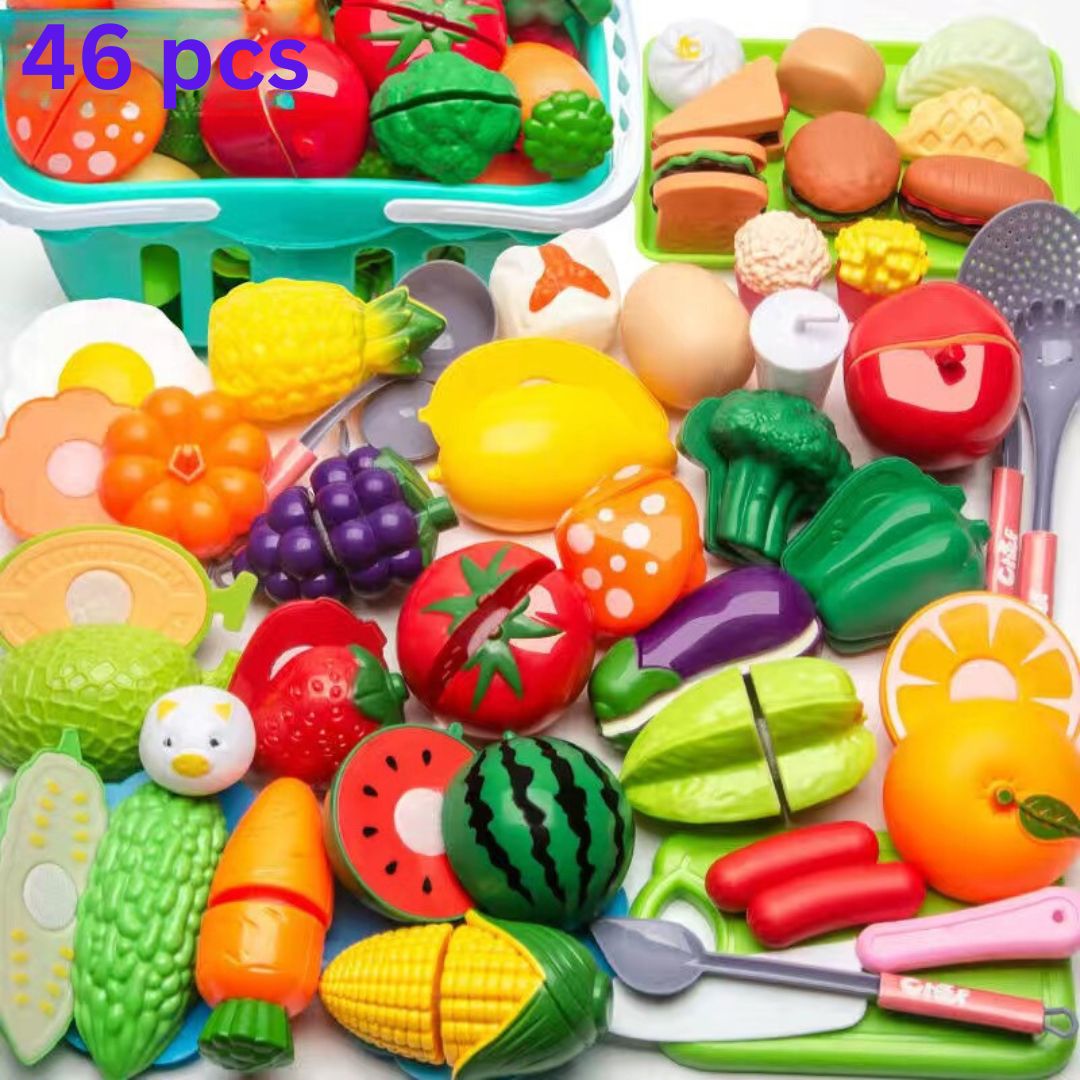 Rebolet | Obst & Gemüse Schneide Spielset für Kinder
