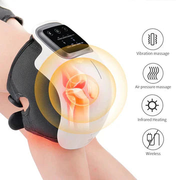 Rebolet | Knie-Massagegerät mit Wärmebehandlung | Schmerztherapie & Gelenkerholung - Tragbare beheizte Knie-Massage für Komfort & Mobilität