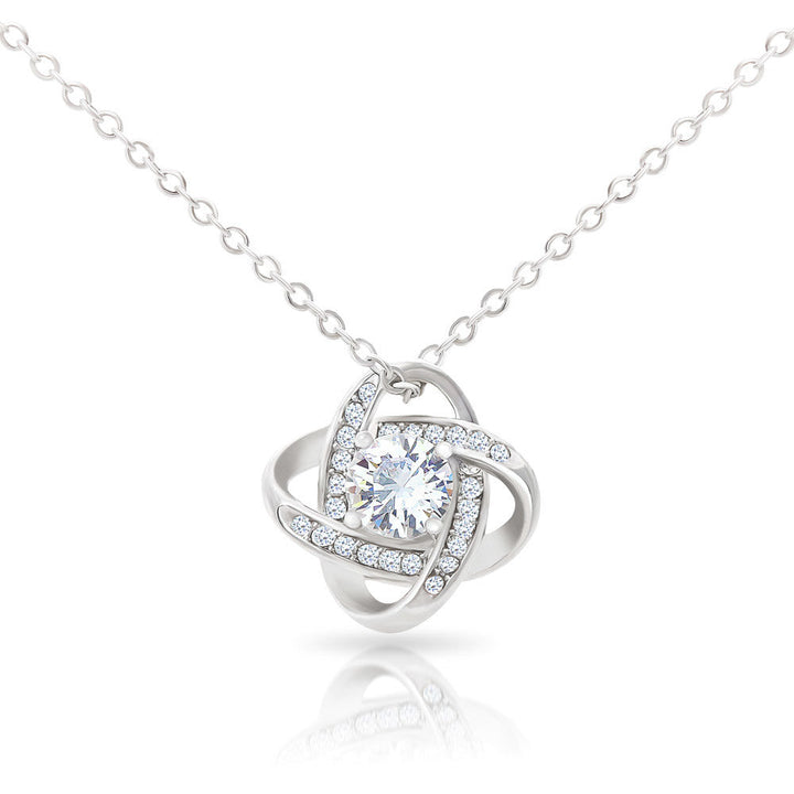 Rebolet | White Gold Necklace - With Real Rose - To My Love