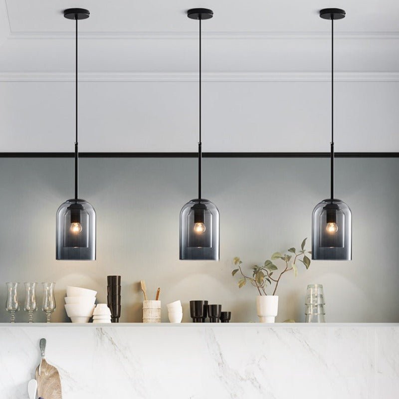 Rebolet | LumoVista – Pendelleuchte Doppelglas modern für Wohn- & Esszimmer