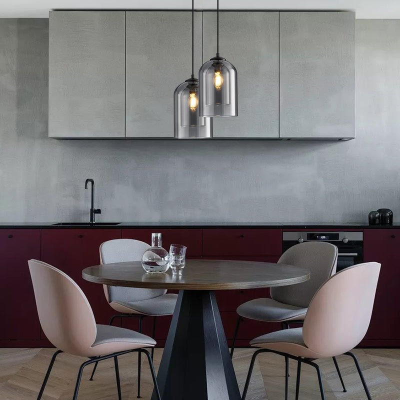 Rebolet | LumoVista – Pendelleuchte Doppelglas modern für Wohn- & Esszimmer