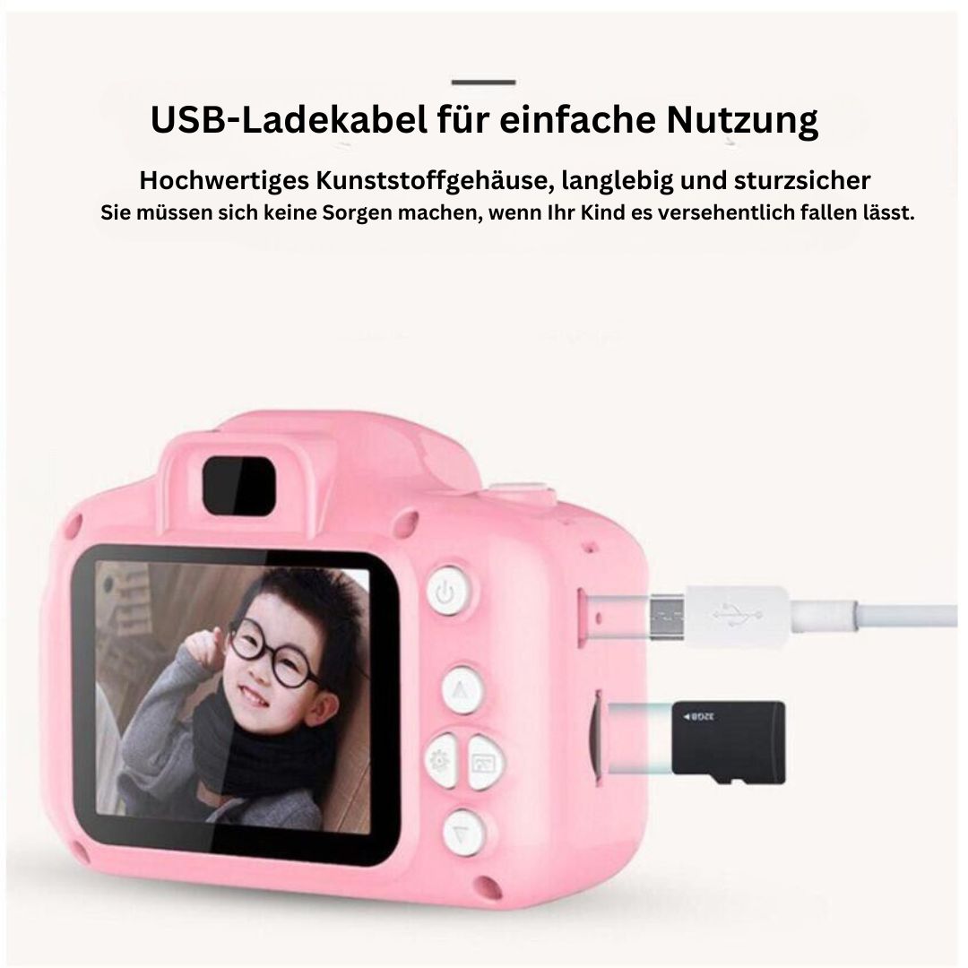Rebolet | KiddyCam - Digitale Kamera inkl. 8GB SD-Karte für besondere Momente der Kinder